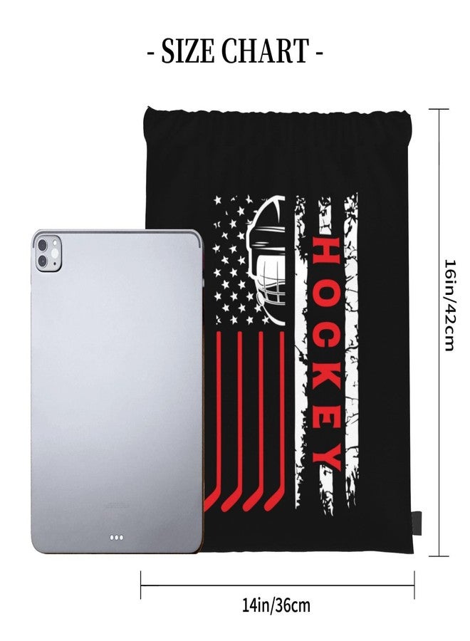 AIMASTZ Hockey Flag Unisex Drawstring Backpack Bag Sport Gym Swim Travel Sackpack - Image 3